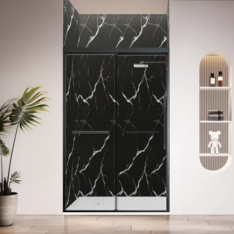 96*30*60'' Marble Look Veins Color AS-29 Cultured Marble Shower Wall Panels