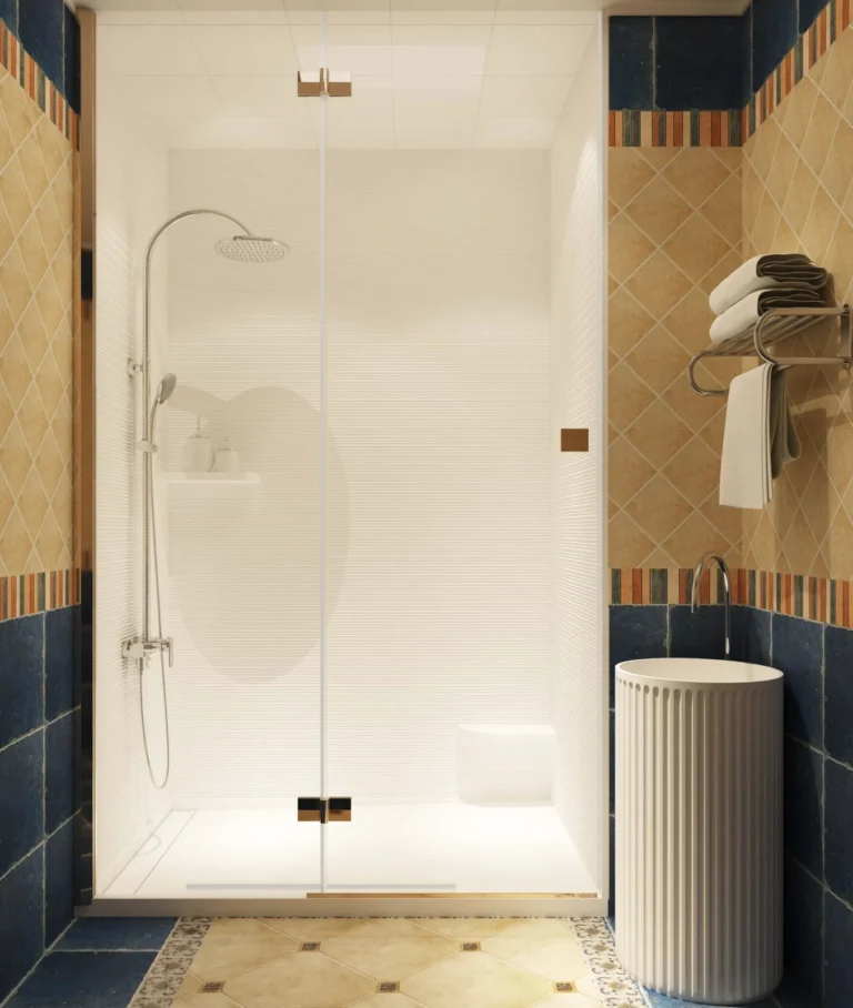 3D Linear Texture AS10 Cultured Marble Bathroom Shower Wall Panel