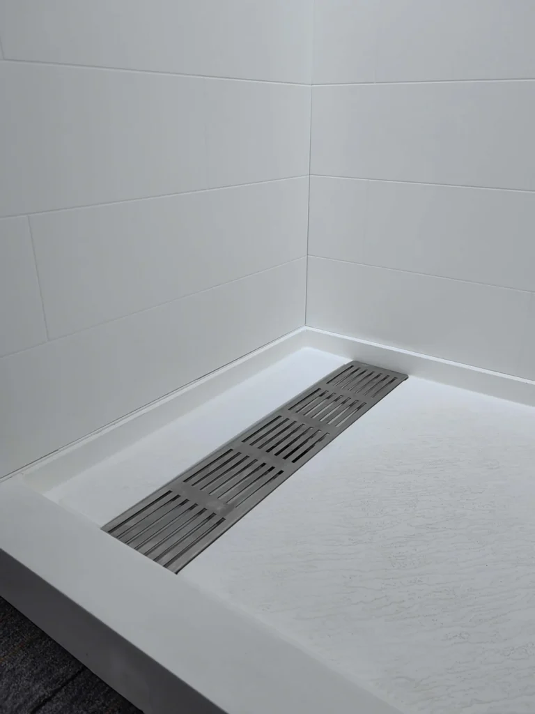 60*30 Left & Right Drain AS3120-2 Bathroom Cultured Marble Shower Pan